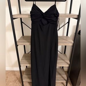 NWT Aqua by Bloomingdale's Keyhole Black Dress